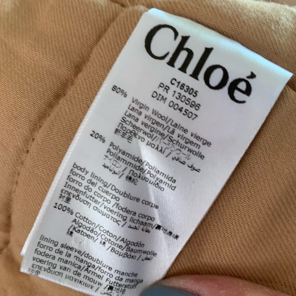 Chloé Virgin Wool Baby Pink Faux Fur Hooded Coat Girls Insulated Gold Chloe Cute - Picture 11 of 15